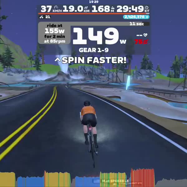 Zwift - Lactate Shuttle Short on Sand And Sequoias in Watopia