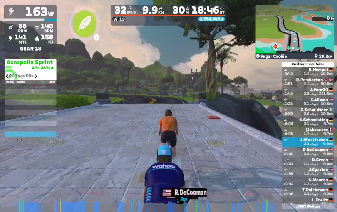 Zwift - Sugar Cookie in Watopia