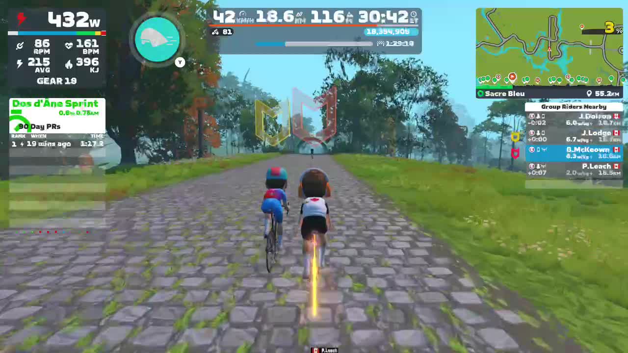 Zwift - Group Ride: The Watt Factory Collective on Sacre Bleu in France