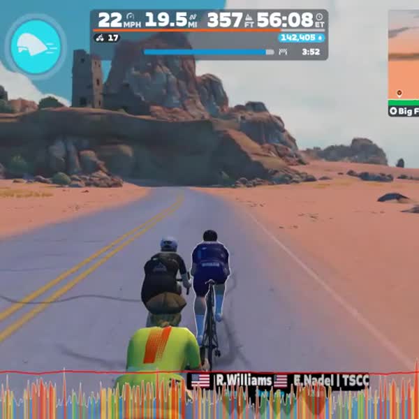 Zwift - Group Ride: TSCC ZWIFT WINTER LEAGUE — EVENT 6 on Big Flat 8 in Watopia