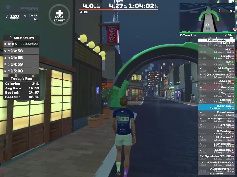 Zwift - Monday steps