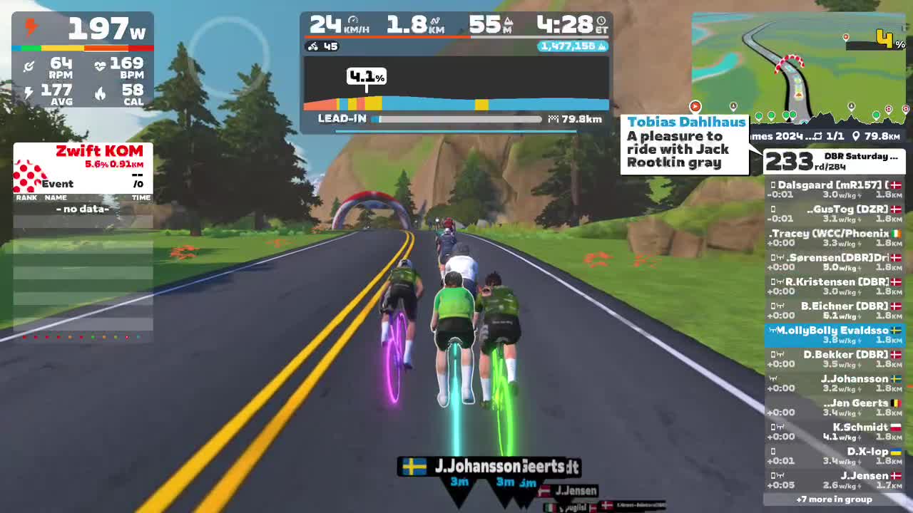 Zwift - Race: DBR Saturday Race (D) on Zwift Games 2024 Epic in Watopia