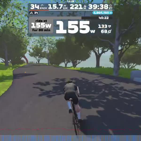 Zwift - : Aerobic 80m on Greater London Loop in London