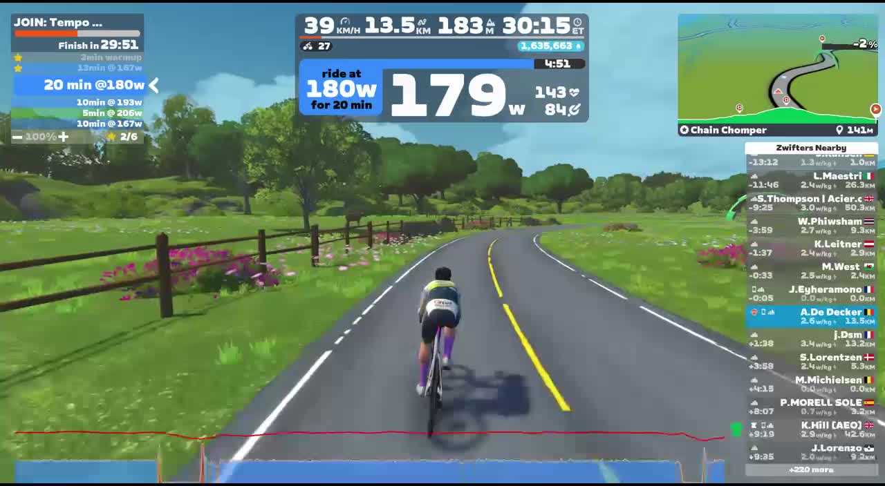 Zwift - JOIN: Tempo steigerung on Chain Chomper in Makuri Islands