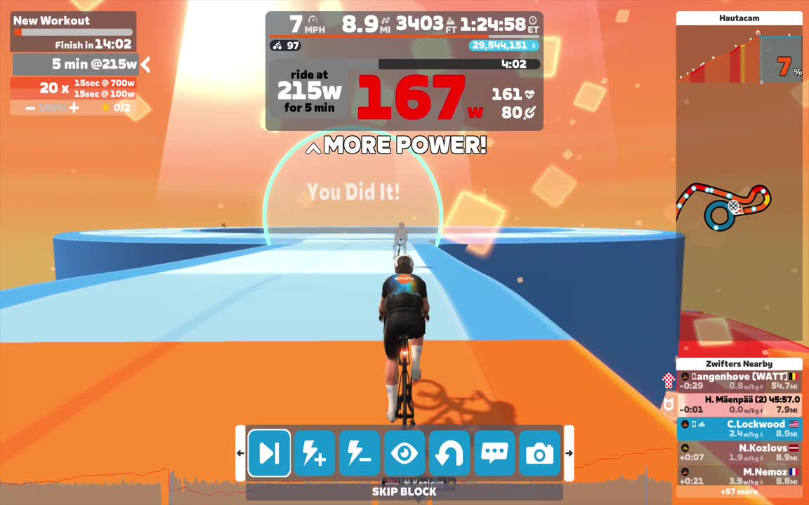 Zwift - New Workout on Hautacam in France