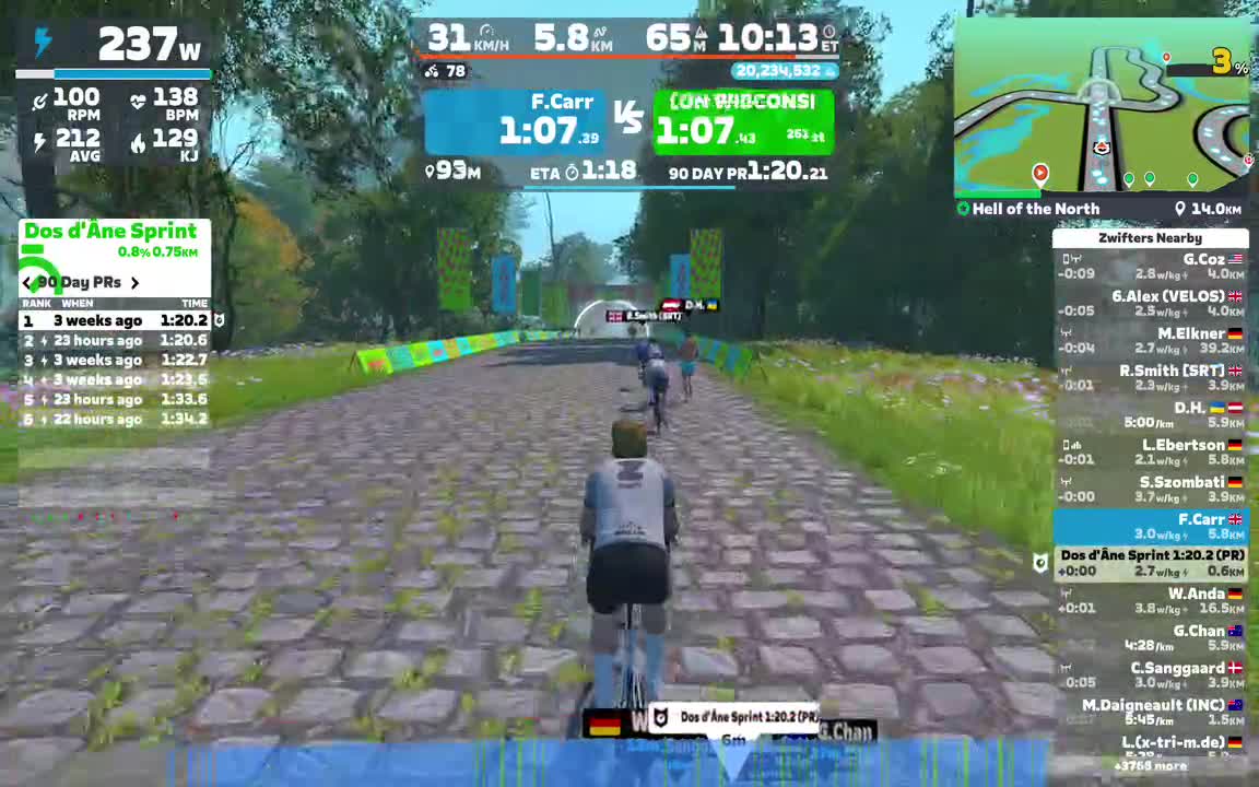 Zwift - Hell of the North in France