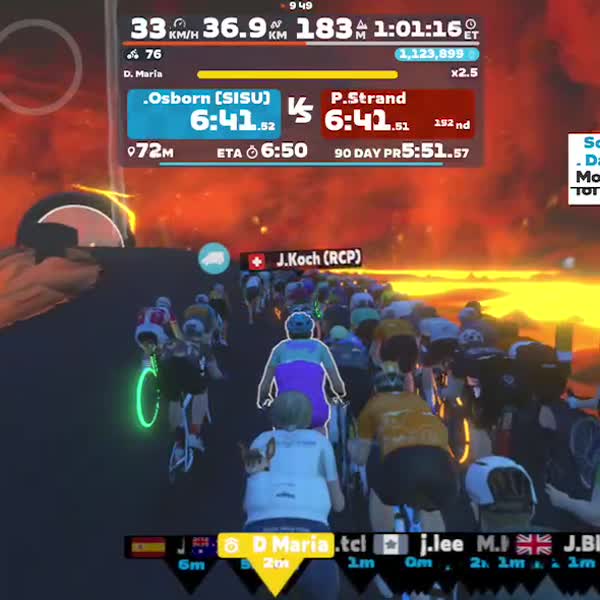 Zwift - Volcano Circuit in Watopia