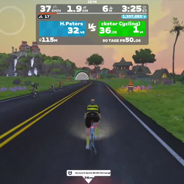 Zwift - Sugar Cookie in Watopia