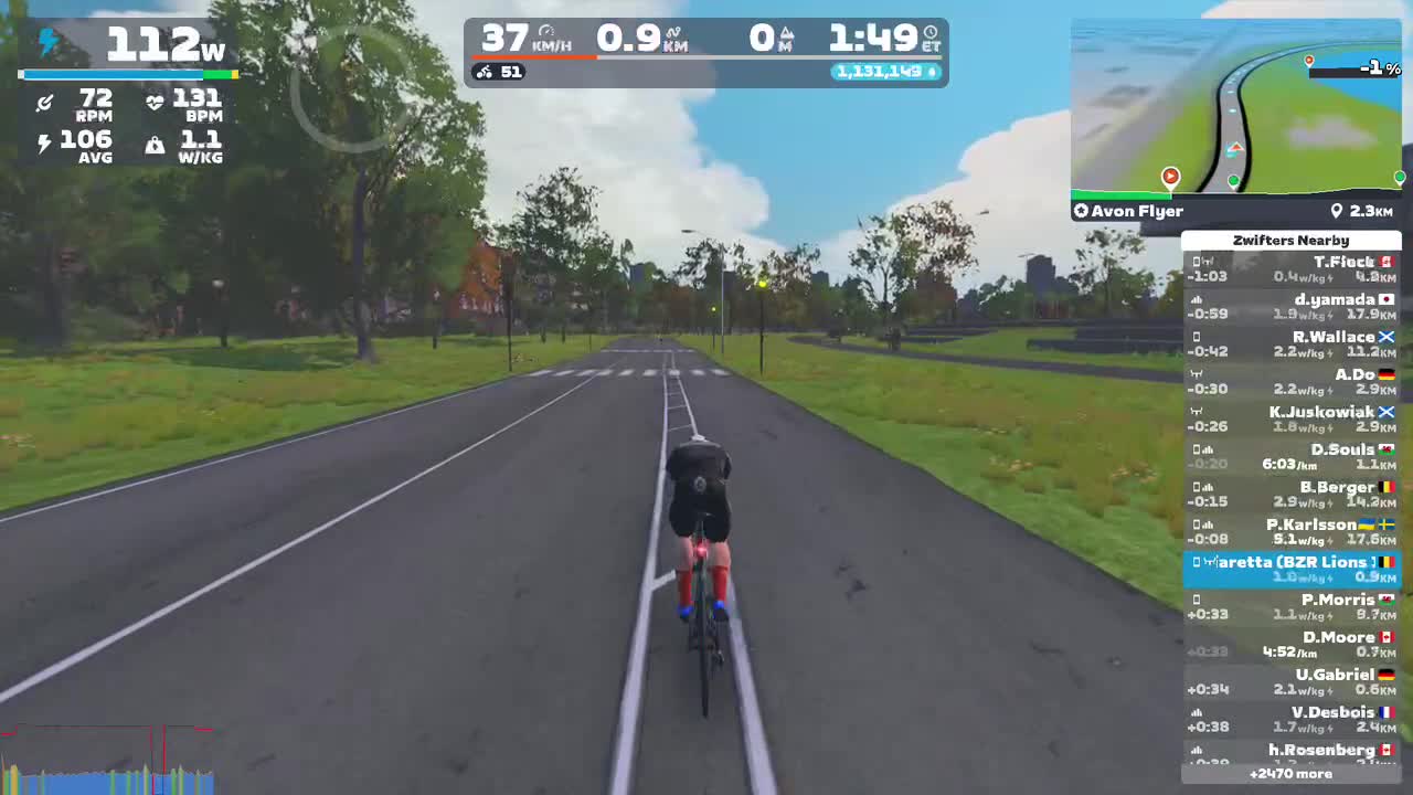 Zwift - Avon Flyer  in New York
