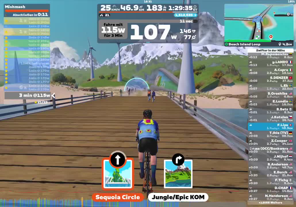 Zwift - Mishmash on Beach Island Loop in Watopia