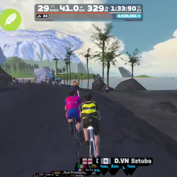Zwift - Ocean Lava Cliffside Loop in Watopia