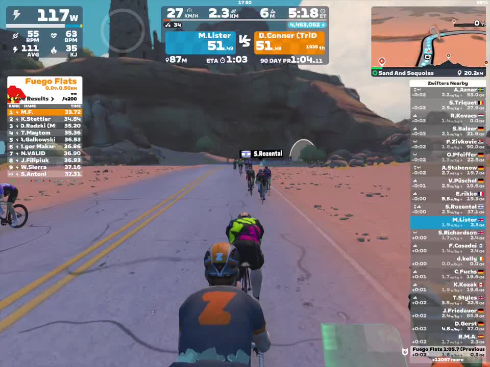 Zwift - Sand And Sequoias in Watopia