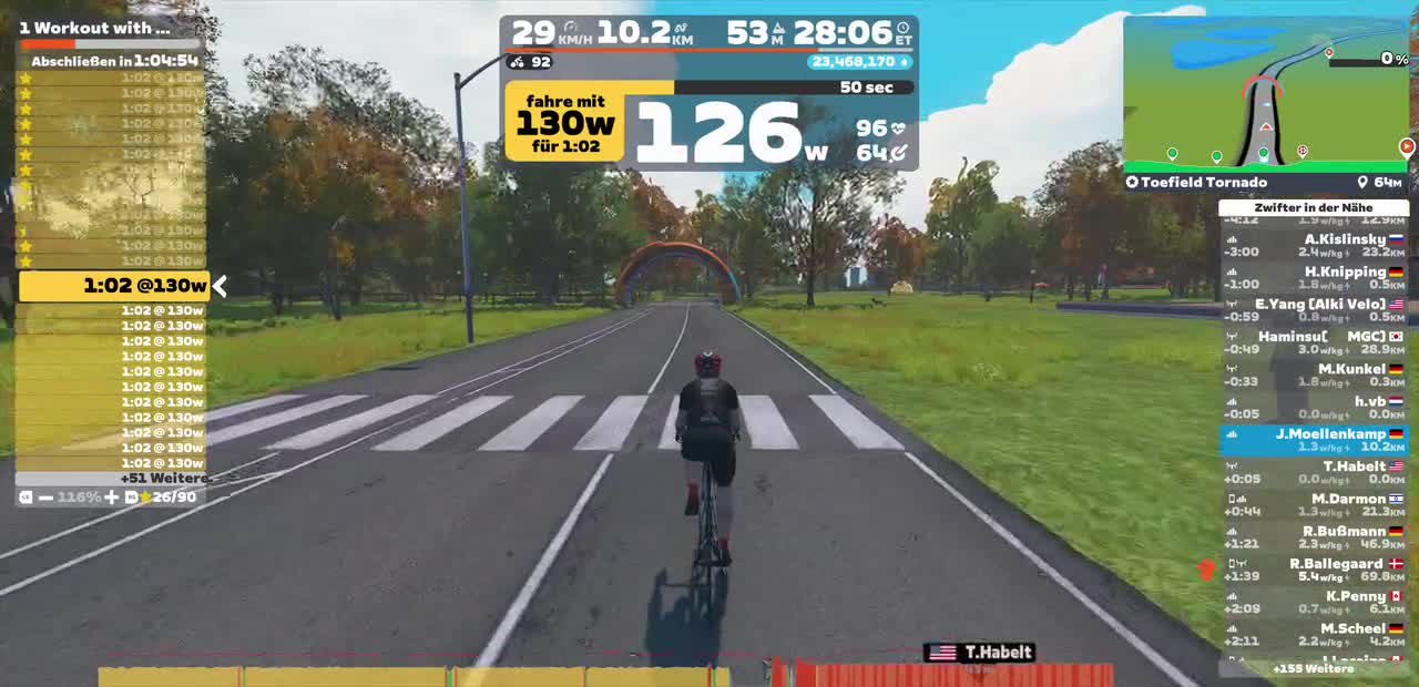 Zwift - 1 Workout with Leadin on Toefield Tornado in #New York
