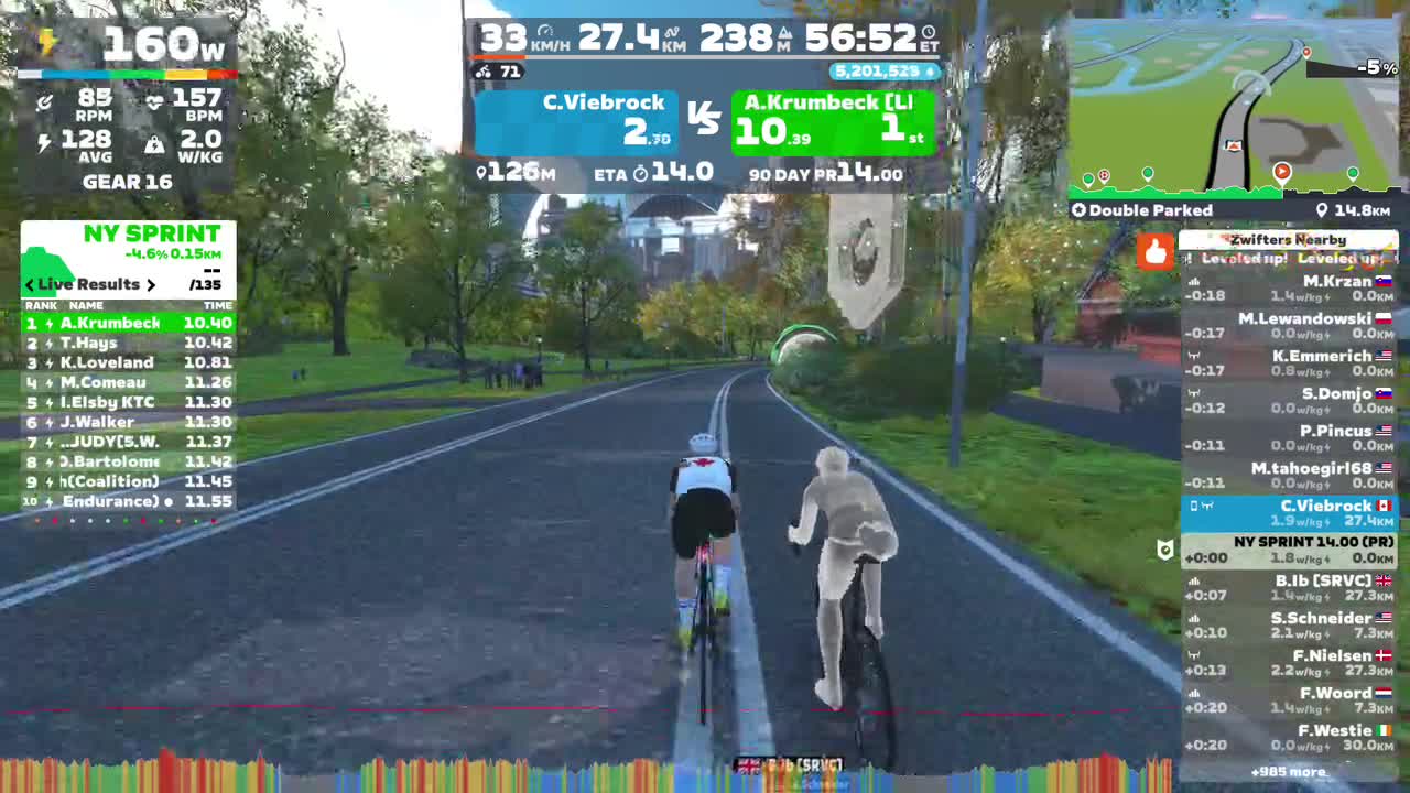 Zwift - Double Parked in New York