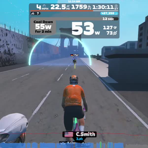 Zwift - Melange on Everything Bagel in New York