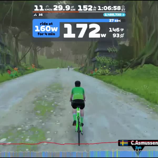 Zwift - Strukturert langtur 1 on The Big Ring in Watopia