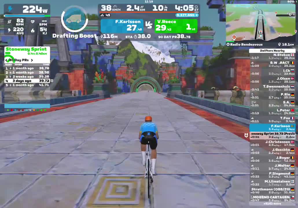 Zwift - Radio Rendezvous in Watopia