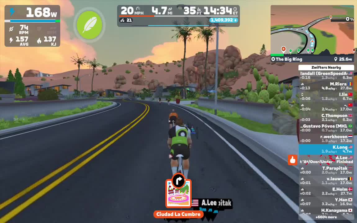 Zwift - The Big Ring in Watopia