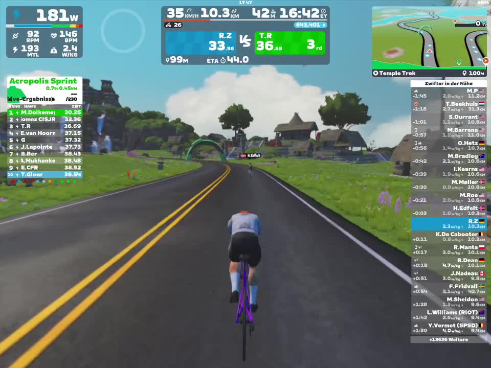 Zwift - Temple Trek in Watopia