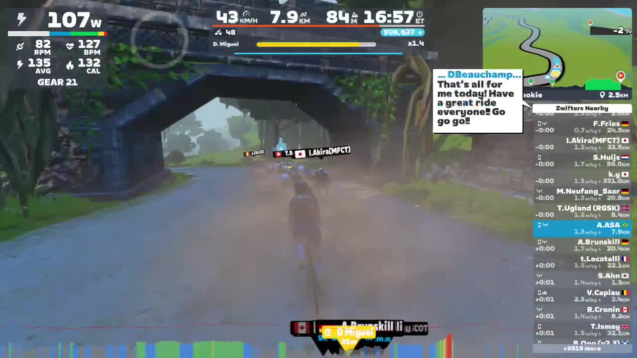 Zwift - Sugar Cookie in Watopia