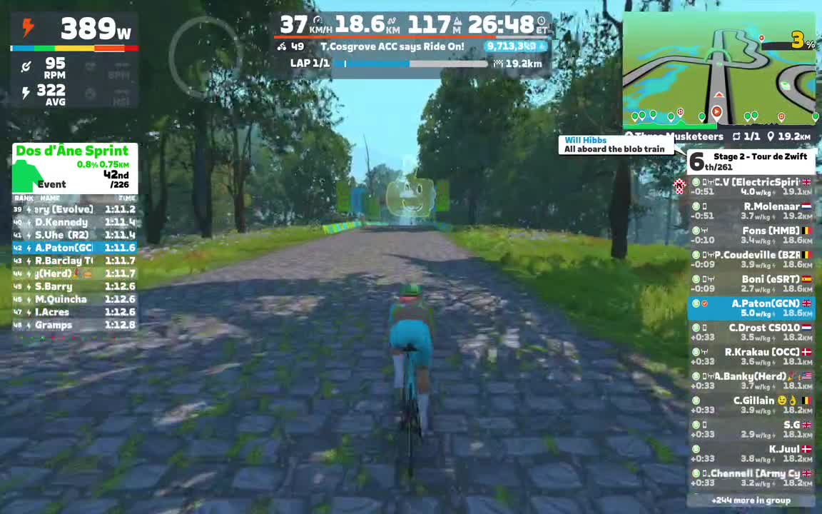Zwift - Group Ride: Standard - Stage 2 - Tour de Zwift on Three Musketeers in France
