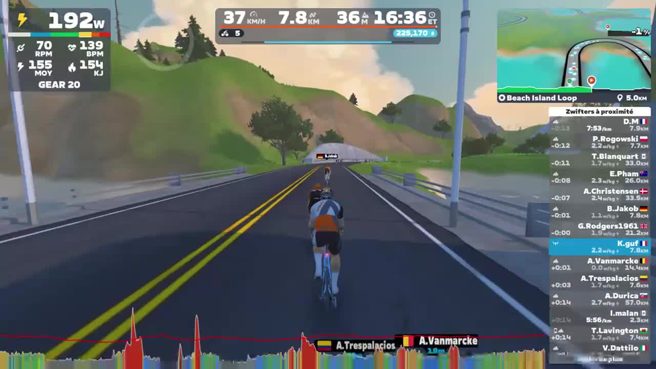 Zwift - Beach Island Loop in Watopia