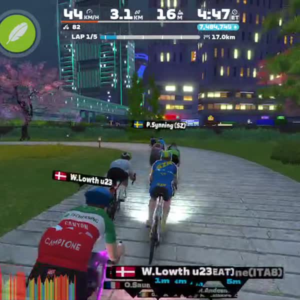 Zwift - Race: Rainbow Races - Pride On 2025 (C) on Neokyo Crit Course in Makuri Islands