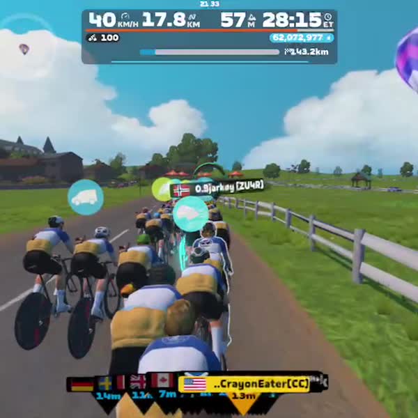 Zwift - Group Ride: Cheesecake for Breakfast (C) on France Classic Fondo in France
