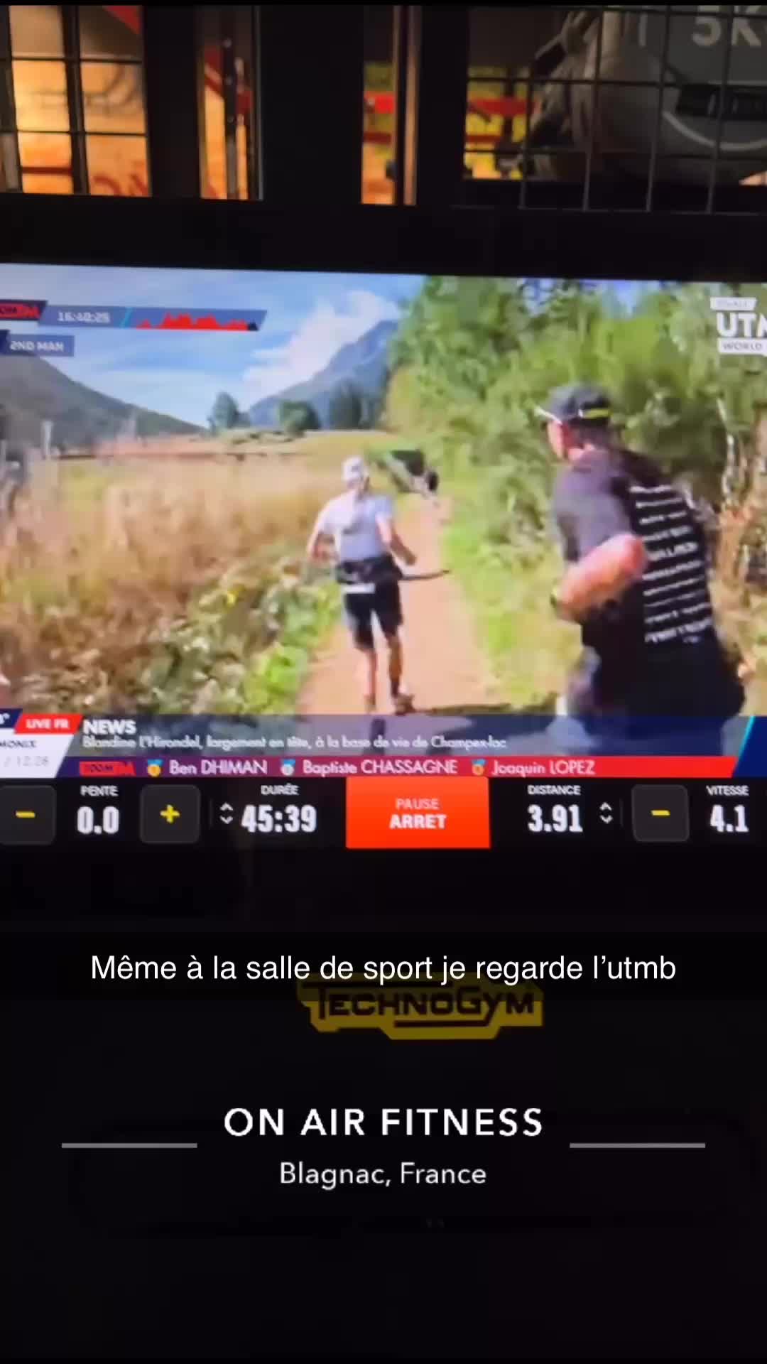 🔥 5 km sur tapis devant l’UTMB 🏔️