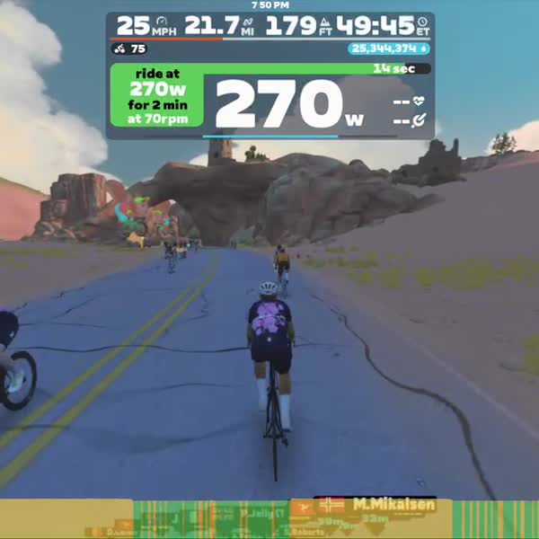 Zwift - Exemplar on Tempus Fugit in Watopia