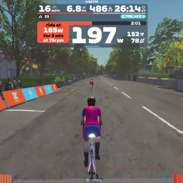 Zwift - 2x3min - VO2 on Queen's Highway in Yorkshire