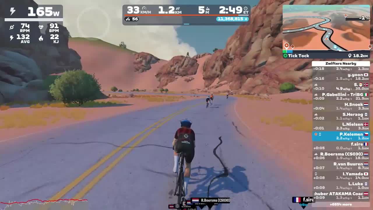 Zwift - Tick Tock in Watopia