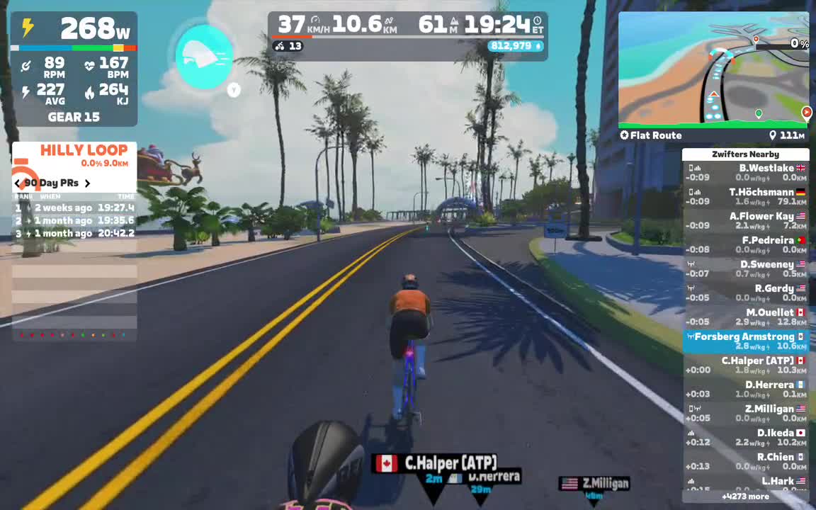Zwift - Flat Route in Watopia