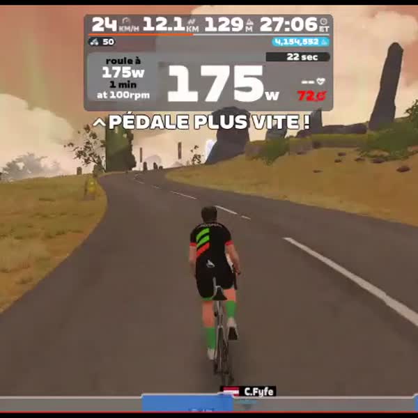 Zwift - Renewal on Dùn Dash in Scotland