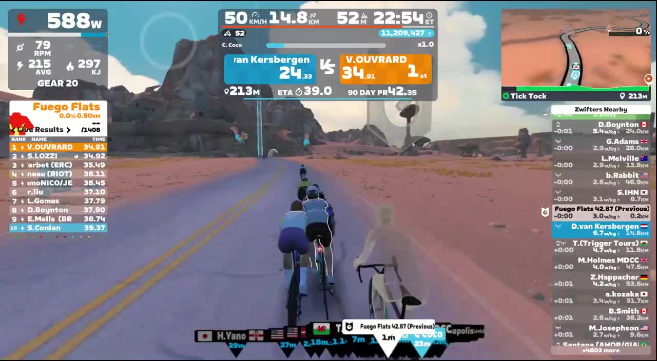 Zwift - Pacer Group Ride: Tick Tock in Watopia with Coco