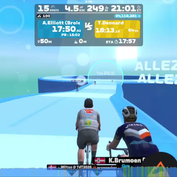Zwift - Climb Portal: Cote de Domancy at 100% Elevation in France