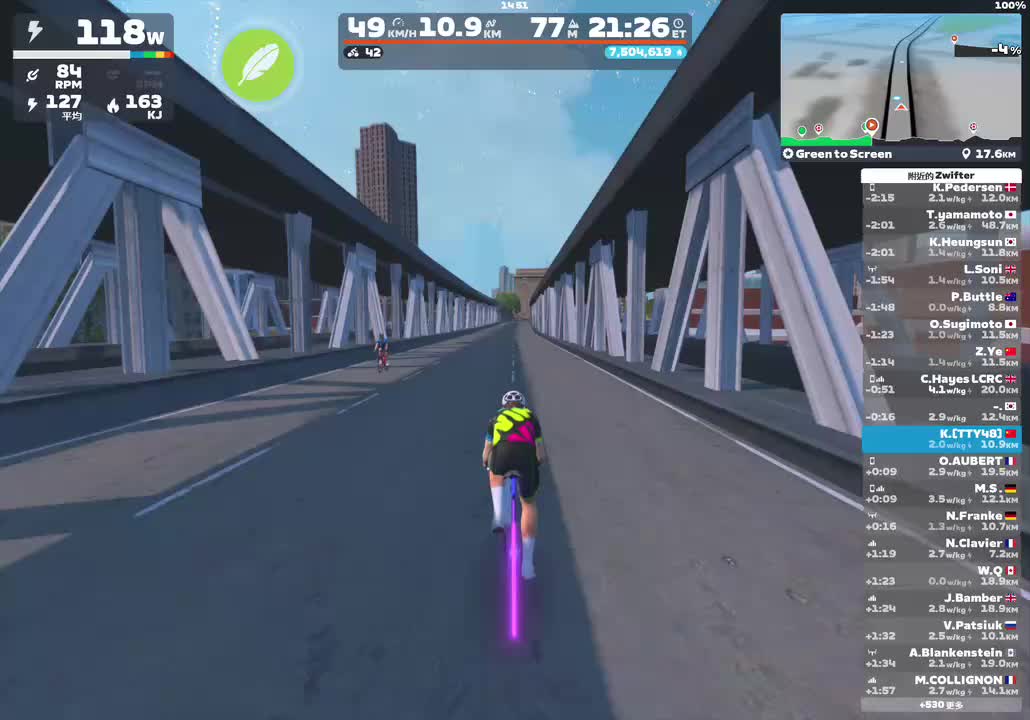 Zwift - Green to Screen in New York