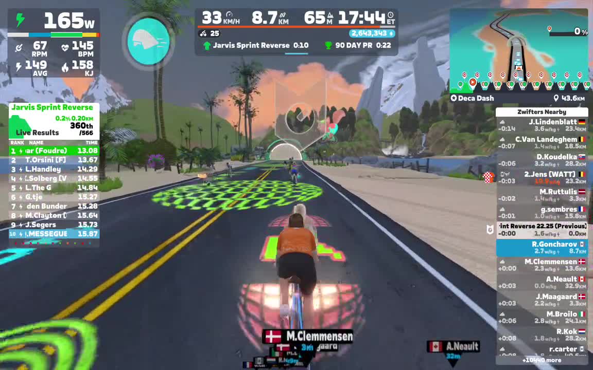 Zwift - Deca Dash in Watopia