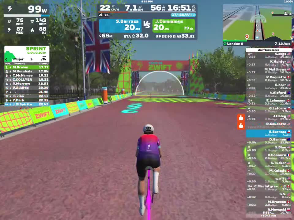 Zwift - London 8 in London