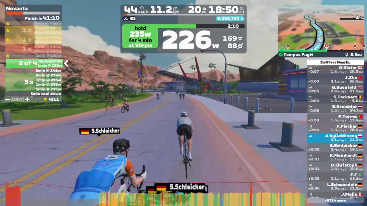 Zwift - Novanta on Tempus Fugit in Watopia