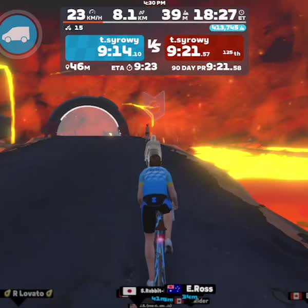 Zwift - Volcano Circuit in Watopia