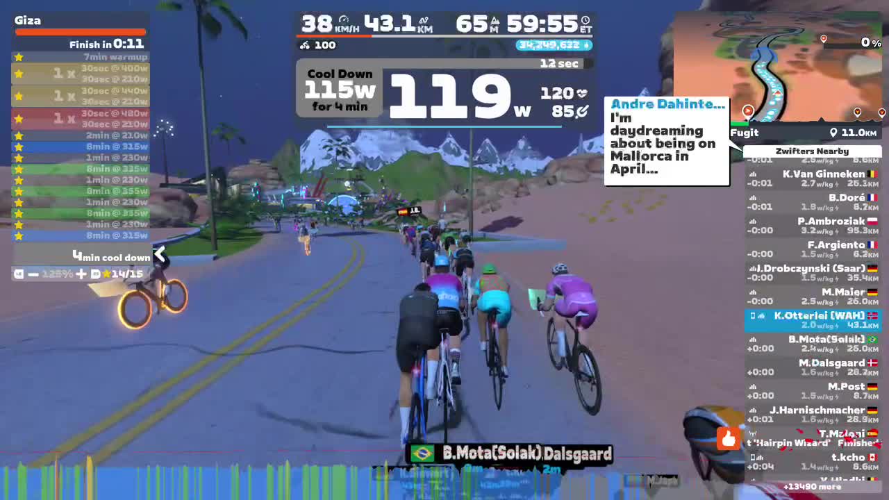Zwift - Giza on Tempus Fugit in Watopia