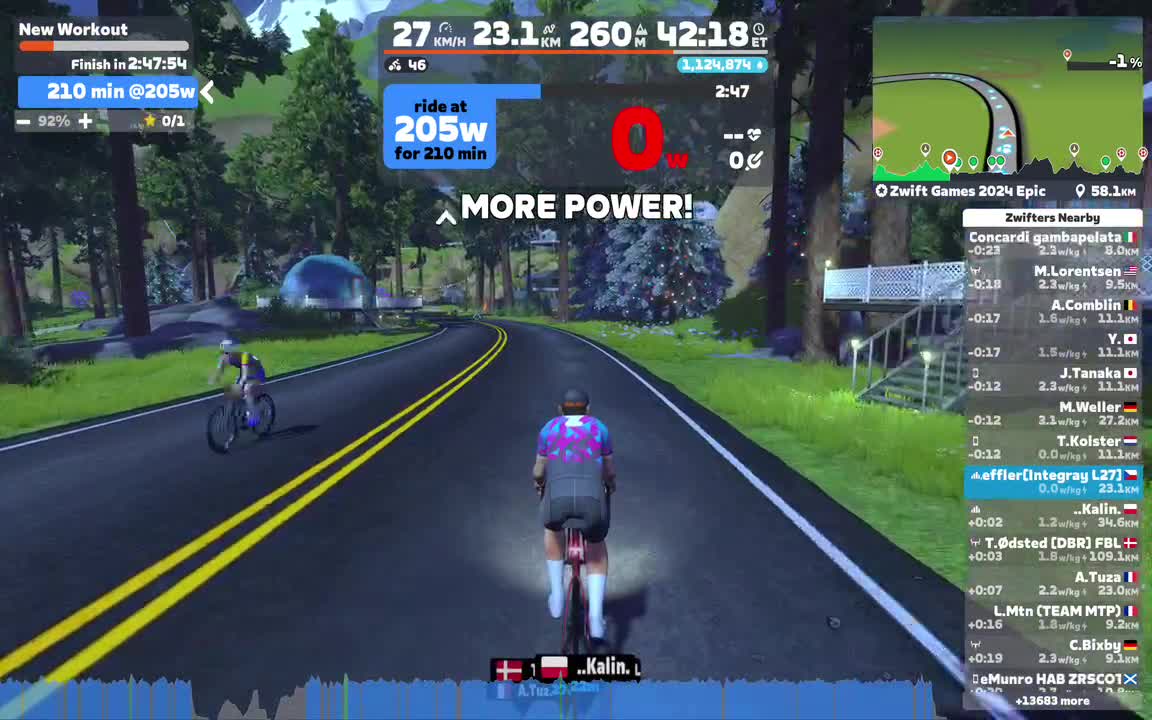 Zwift - New Workout on Zwift Games 2024 Epic in Watopia
