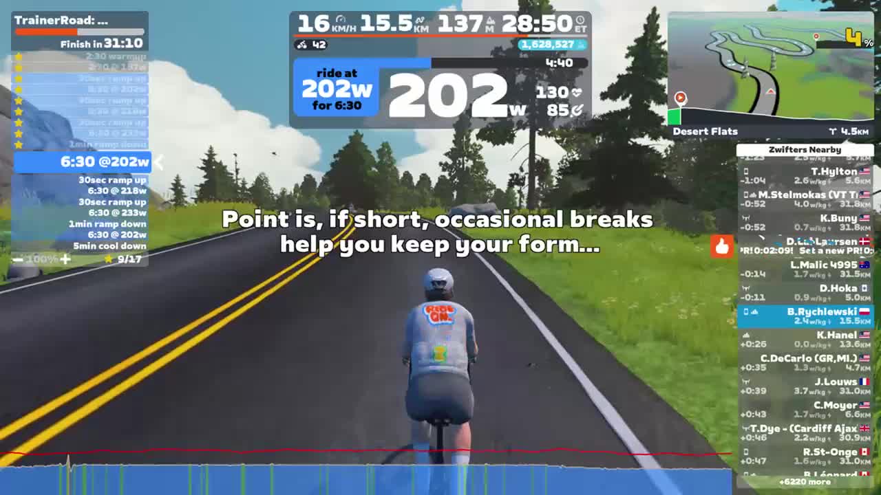 Zwift - TrainerRoad: Leavitt -5 on Tick Tock in Watopia