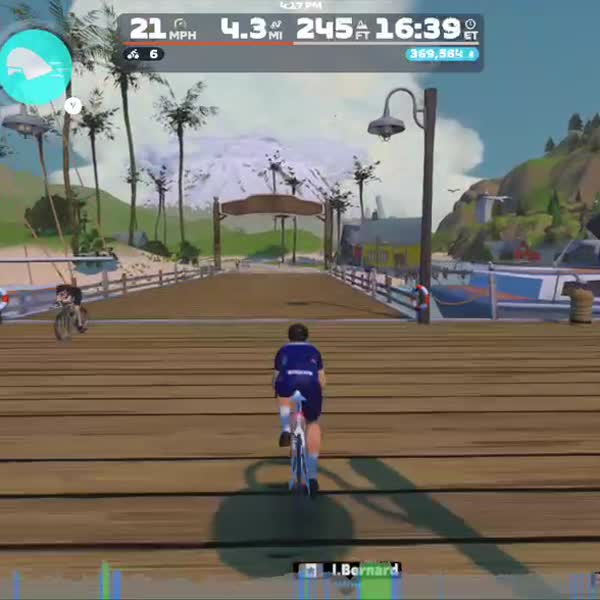 Zwift - Three Little Sisters in Watopia