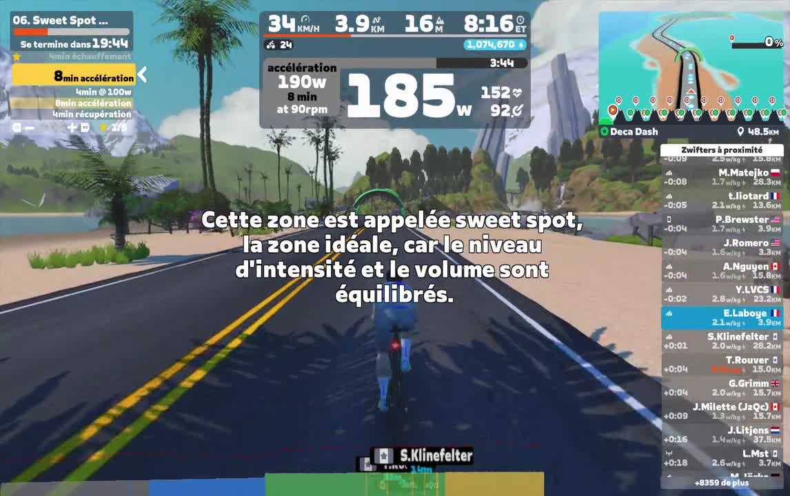 Zwift - 06. Sweet Spot Summit [Lite] on Deca Dash in Watopia