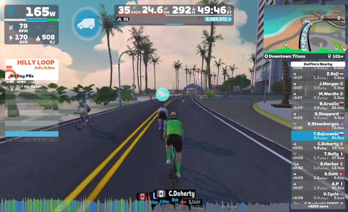 Zwift - Downtown Titans in Watopia