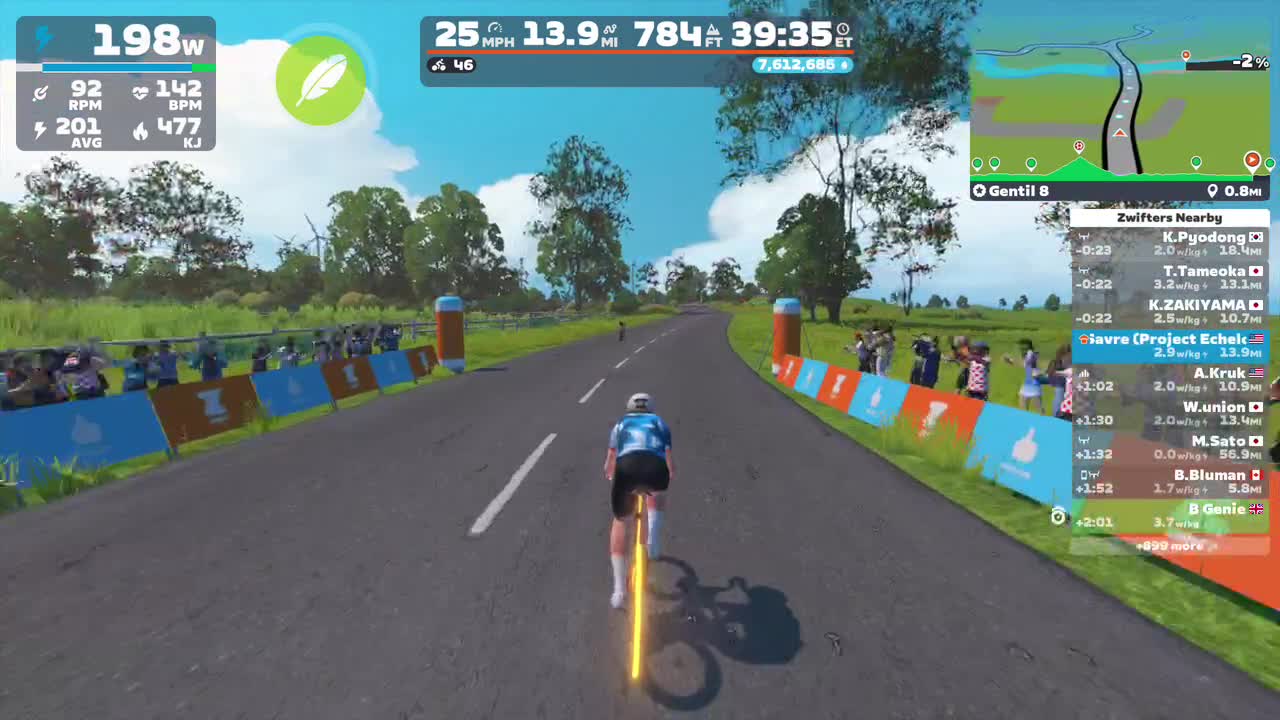 Zwift - Gentil 8 in France