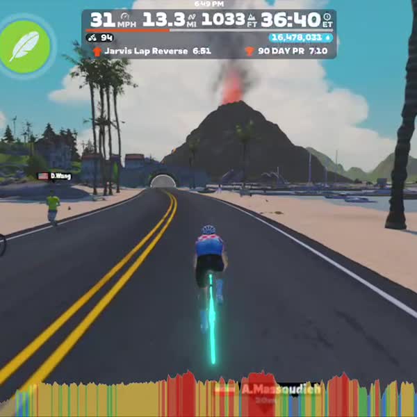 Zwift - Climb Portal: Cheddar Gorge at 125% Elevation in Watopia