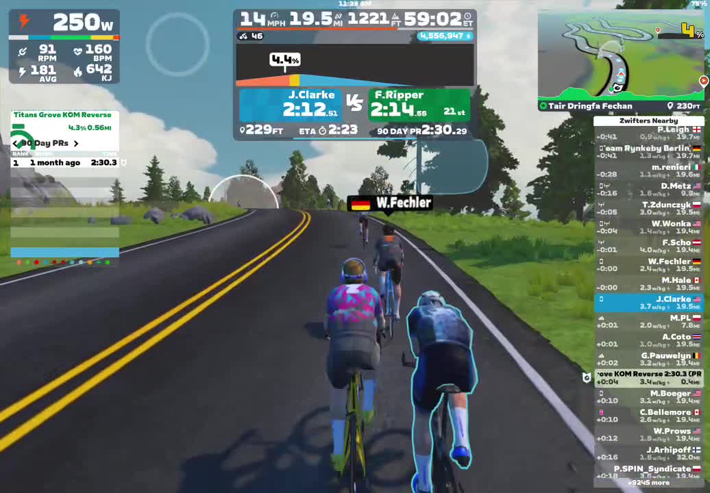 Zwift - Tair Dringfa Fechan in Watopia